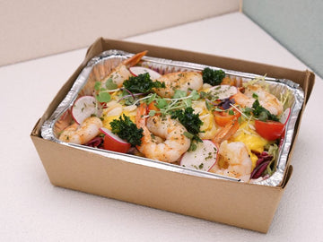 鮮芒果大蝦杏仁片沙律 (約2磅)